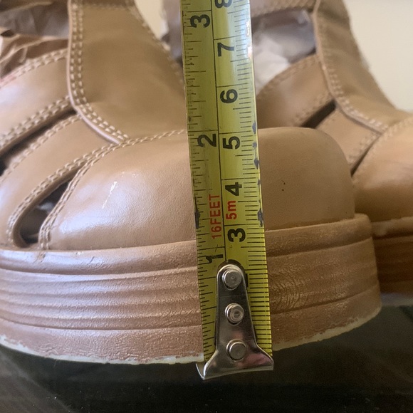 Y2K CLASSIFIED FLARED CHUNKY HEEL SANDALS - Picture 10 of 14